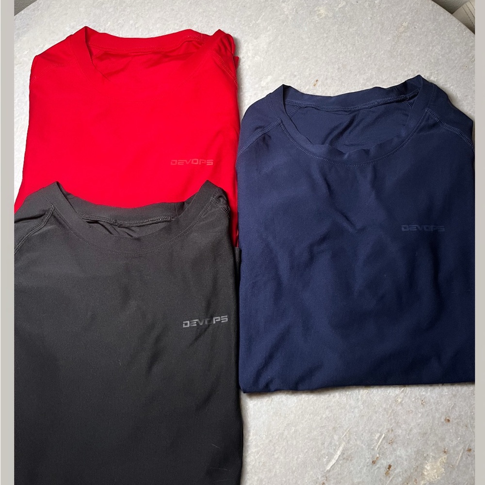 Woman’s Crew Neck T-Shirt 3-Pack - Red, Black, and Blue